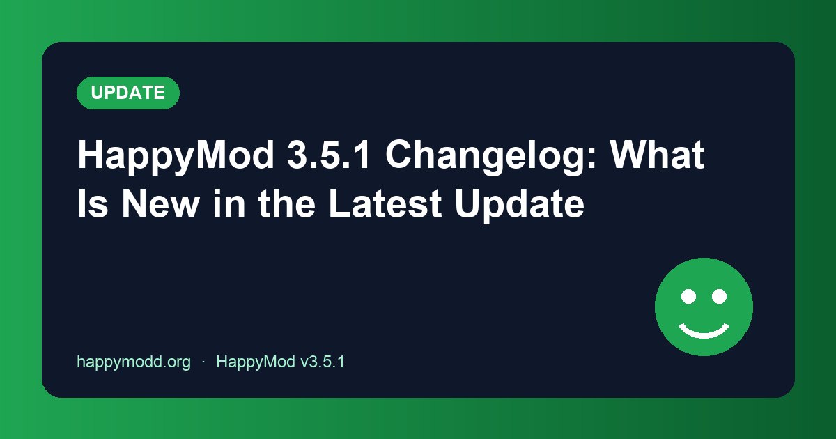 HappyMod 3.5.1 Changelog: What Is New in the Latest Update (October 2026)