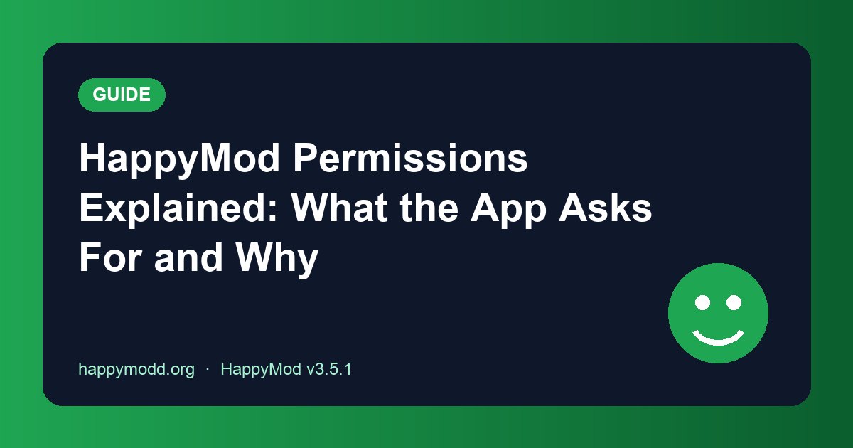 HappyMod Permissions Explained: What the App Asks For and Why